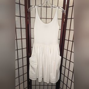 Eve Gravel white ballet tank dress XS
